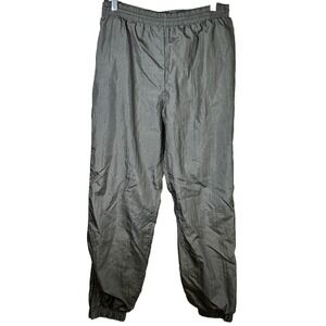 USA Olympic Track Suit Pants Men's Gray Silver Swish Zipper Cuff VTG JC Penny
